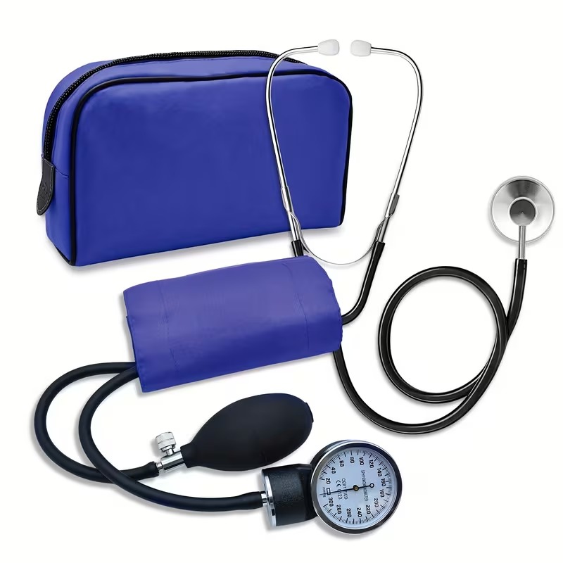 Manual Aneroid Blood Pressure Monitor and Stethoscope Set
